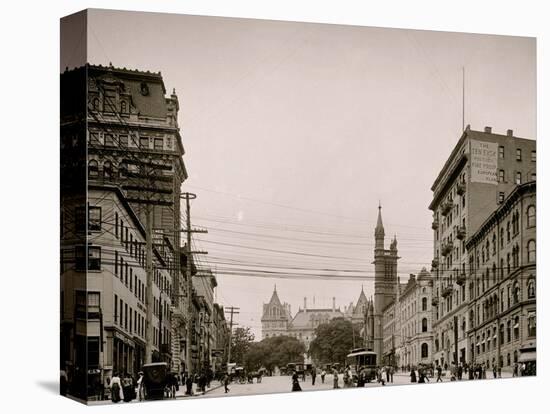 State Street and Capitol, Albany, N.Y.-null-Stretched Canvas