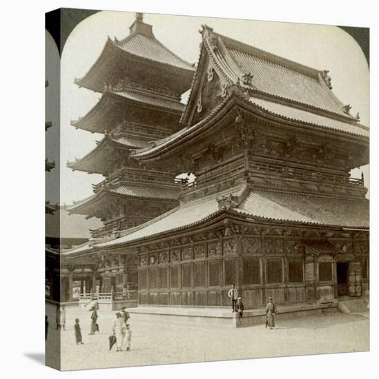 Stately Splendour of the Shitenno-Ji Temple, Osaka, Japan, 1904-Underwood & Underwood-Premier Image Canvas