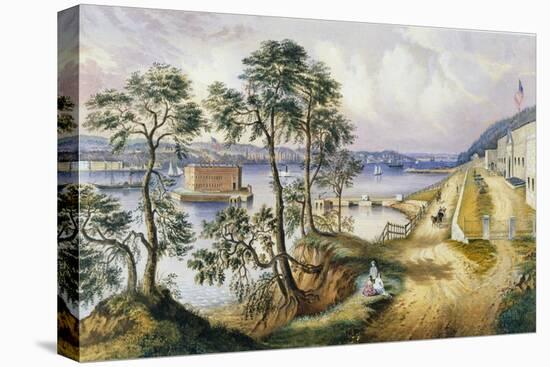 Staten Island and the Narrows from Fort Hamilton, N.Y., C.1861-Frances Flora Bond Palmer-Premier Image Canvas