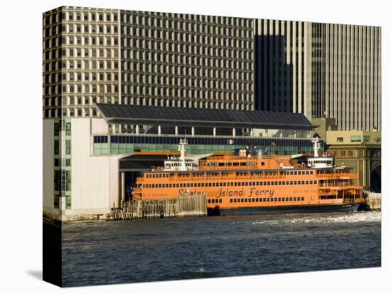 Staten Island Ferry, Business District, Lower Manhattan, New York City, New York, USA-R H Productions-Premier Image Canvas
