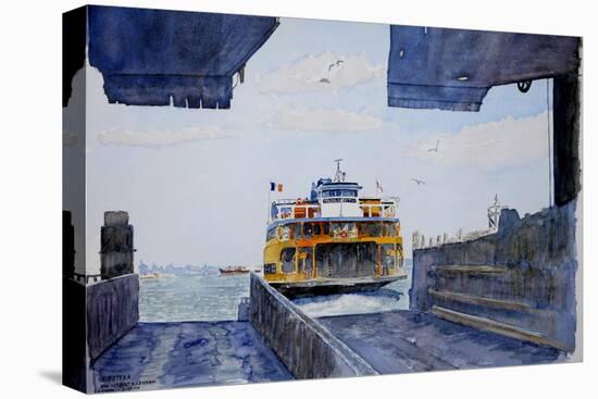 Staten Island Ferry Docking, 2010-Anthony Butera-Premier Image Canvas