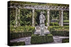 Statue at The Breakers in Newport Rhode Island-null-Stretched Canvas
