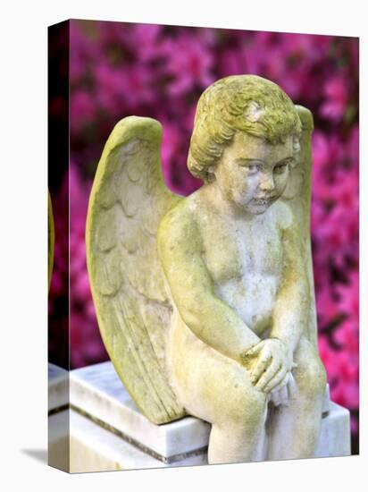 Statue of a Cherub in Bonaventure Cemetery, Savannah, Georgia, USA-Joanne Wells-Premier Image Canvas