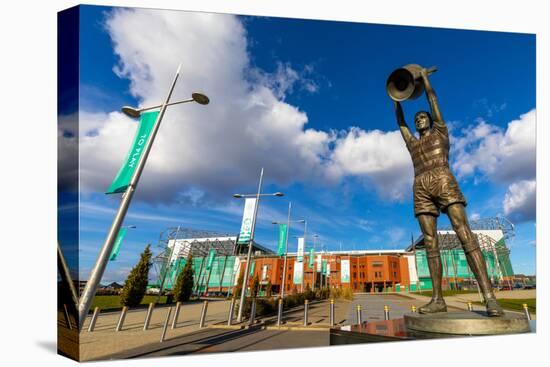 Statue of Billy McNeill lifting the European Cup, Celtic Park, Parkhead, Glasgow, Scotland-John Guidi-Premier Image Canvas