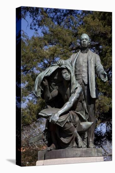 Statue Of Booker T. Washington "Lifting The Veil Of Ignorance"-Carol Highsmith-Stretched Canvas