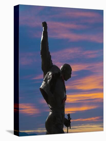 Statue of Freddy Mercury, Montreux, Canton Vaud, Switzerland, Europe-Angelo Cavalli-Premier Image Canvas