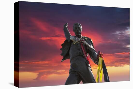 Statue of Freddy Mercury, Montreux, Canton Vaud, Switzerland, Europe-Angelo Cavalli-Premier Image Canvas