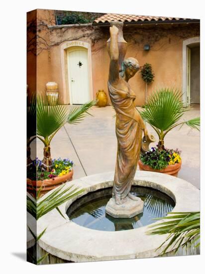 Statue of Goddess at Viansa Winery, Sonoma Valley, California, USA-Julie Eggers-Premier Image Canvas