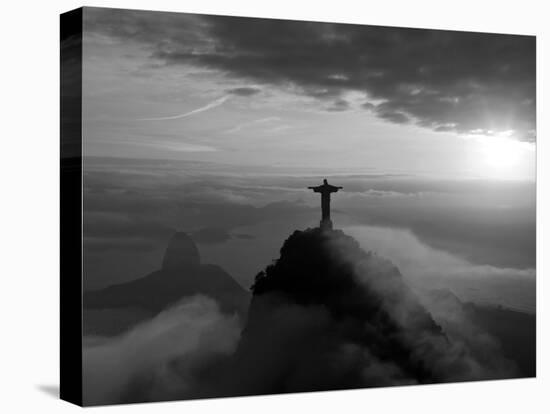 Statue of Jesus, known as Cristo Redentor (Christ the Redeemer), on Corcovado Mountain in Rio De Ja-Peter Adams-Premier Image Canvas