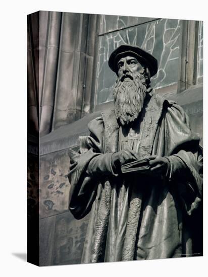 Statue of John Knox, Edinburgh, Lothian, Scotland, United Kingdom-Adam Woolfitt-Premier Image Canvas