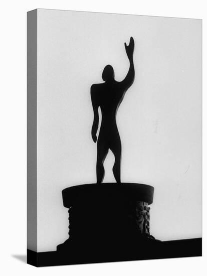 Statue of "Le Modulor," by Le Corbusier's Ratio of Architectural Design in Relation to Human Figure-James Burke-Premier Image Canvas