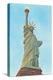 Statue of Liberty with Lights, New York City-null-Stretched Canvas