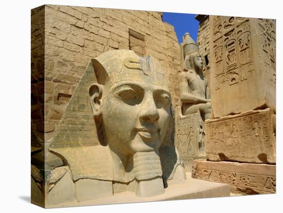 Statue of Ramses II and Obelisk, Luxor Temple, Luxor, Egypt, North Africa-Gavin Hellier-Premier Image Canvas