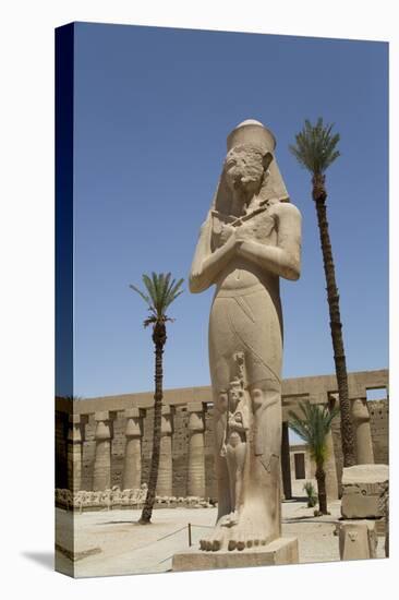 Statue of Ramses Ii with His Daughter Benta-Anta-Richard Maschmeyer-Premier Image Canvas