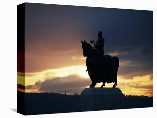 Statue of Robert Bruce, Bannockburn, Stirlingshire, Scotland, United Kingdom-Adam Woolfitt-Premier Image Canvas