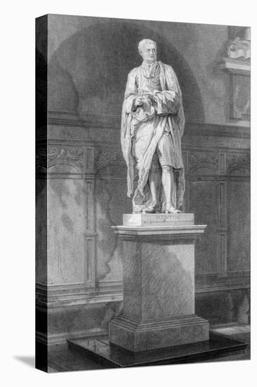 Statue of Sir Isaac Newton, English Mathematician, Astronomer and Physicist, 19th Century-John Le Keux-Premier Image Canvas