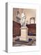 Statue of Sir Isaac Newton in the Chapel of Trinity College, Cambridge, C1850-null-Premier Image Canvas