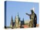 Statue of St. John the Baptist, Dating from 1857, on Charles Bridge, Prague, Czech Republic-Richard Nebesky-Premier Image Canvas