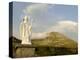 Statue of St. Patrick at the Base of Croagh Patrick Mountain, County Mayo, Connacht, Ireland-Gary Cook-Premier Image Canvas