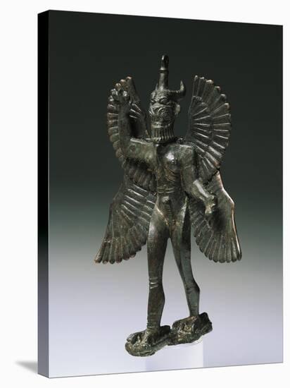 Statue of the Demon Pazuzu, Artefacts from Tell Sheikh Hamed, Syria-null-Premier Image Canvas