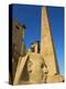 Statue of the Pharaoh Ramesses Ii and Obelisk, Temple of Luxor, Thebes, UNESCO World Heritage Site,-Tuul-Premier Image Canvas