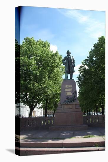 Statue of the Russian Composer Mikhail Glinka, St Petersburg, Russia, 2011-Sheldon Marshall-Premier Image Canvas