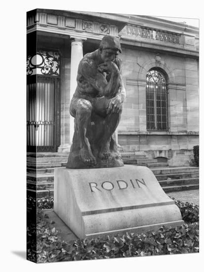 Statue of the Thinker on Auguste Rodin's Tomb in the Park of Villa des Brillants-Auguste Rodin-Premier Image Canvas