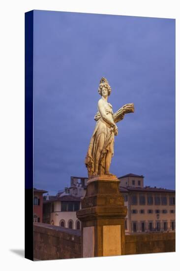 Statue on Ponte Santa Trinita-Guido Cozzi-Premier Image Canvas