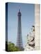 Statue on the Alexandre Iii Bridge and the Eiffel Tower, Paris, France, Europe-Richard Nebesky-Premier Image Canvas