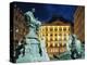 Statues at Fountain and Pension Neuer Markt at Neuer Markt Square, Innere Stadt, Vienna, Austria-Richard Nebesky-Premier Image Canvas