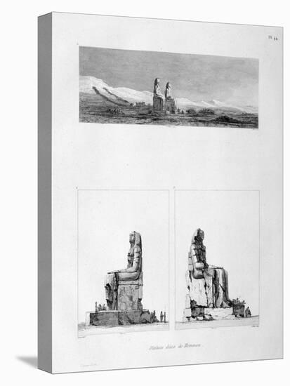 Statues of Memnon, Thebes, Egypt, C1808-L Petit-Premier Image Canvas