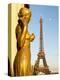 Statues of Palais De Chaillot and Eiffel Tower, Paris, France, Europe-Richard Nebesky-Premier Image Canvas