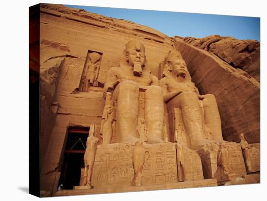 Statues, the Greater Temple, Abu Simbel, Egypt-Miva Stock-Premier Image Canvas