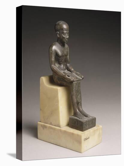 Statuette d'Imhotep, architecte et ministre de Djoser, portant une dédicace de Poumeh, fils de-null-Premier Image Canvas