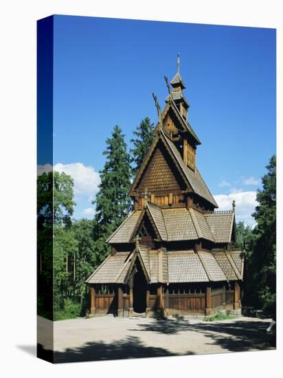 Stave Church, Folk Museum, Bygdoy, Oslo, Norway, Scandinavia, Europe-G Richardson-Premier Image Canvas