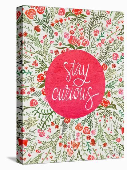 Stay Curious in Pink and Green-Cat Coquillette-Premier Image Canvas