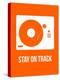Stay on Track Orange-NaxArt-Stretched Canvas