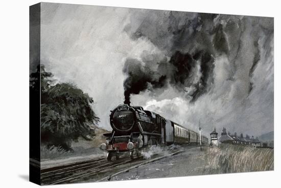 Steam Train at Garsdale, Cumbria-John Cooke-Premier Image Canvas