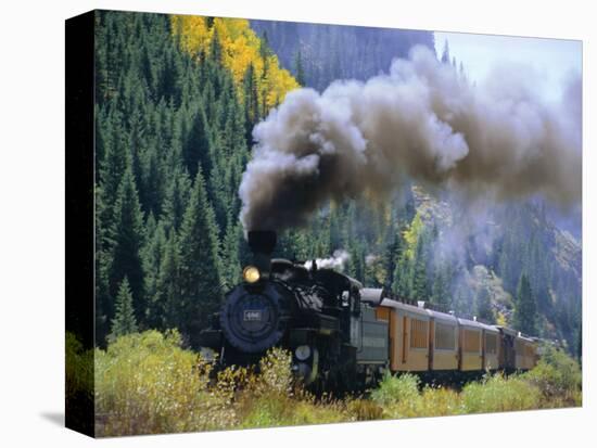 Steam Train, Durango & Silverton Railroad, Silverton, Colorado, USA-Jean Brooks-Premier Image Canvas