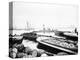 Steam Tug Moving Between Barges on the Thames, London, C1905-null-Premier Image Canvas