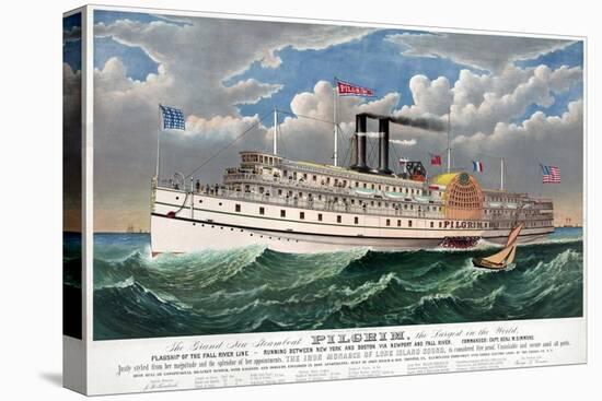 Steamboat: Pilgrim, c1883-Currier & Ives-Premier Image Canvas