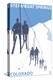 Steamboat Springs, Ski Lift-Lantern Press-Stretched Canvas