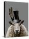 Steampunk Sheep-Fab Funky-Stretched Canvas