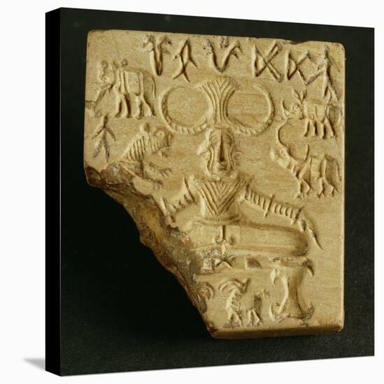 Steatite Pasupati Seal, Mohenjodaro, 2300-1750 BC-null-Premier Image Canvas