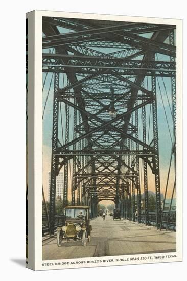 Steel Bridge, Waco, Texas-null-Stretched Canvas