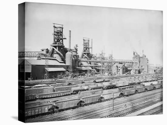 Steel Mill in Youngstown Ohio-null-Premier Image Canvas