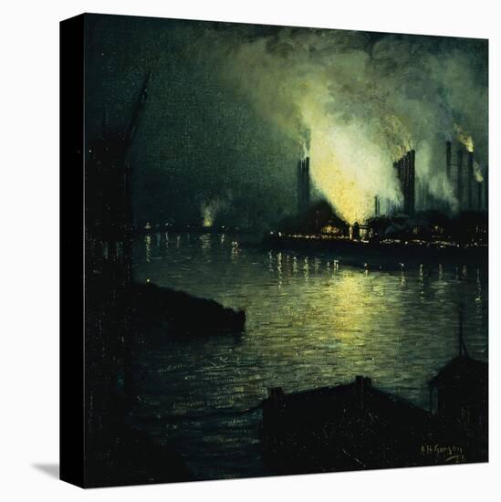 Steel Mills at Night, 1926-Aaron Henry Gorson-Premier Image Canvas