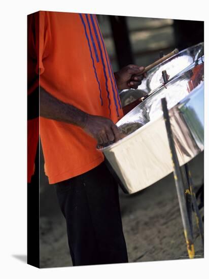 Steel Pan Drummer, Island of Tobago, West Indies, Caribbean, Central America-Yadid Levy-Premier Image Canvas