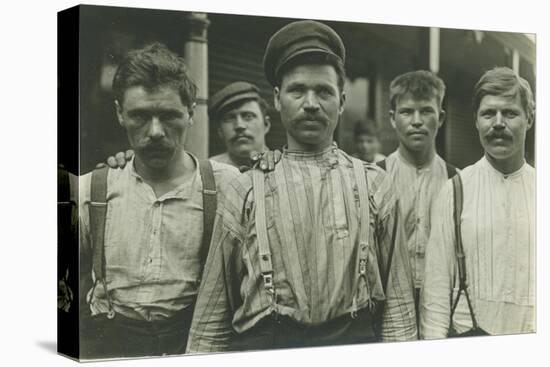 Steelworkers at Russian Boarding House, Homestead, Pennsylvania, 1907-8-Lewis Wickes Hine-Premier Image Canvas