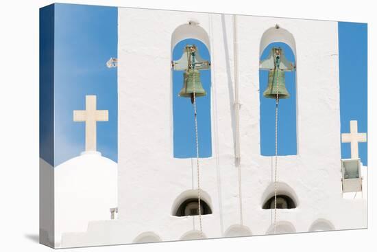 Steeple, Bells, Crosses, Island Sifnos, the Cyclades, Greece-Alexander Georgiadis-Premier Image Canvas